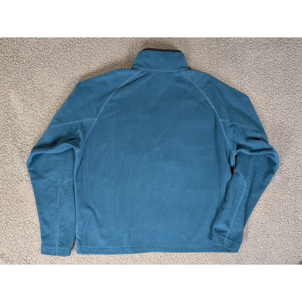 Columbia Men's Blue Quarter-Zip Fleece Pullover Outdoor Activewear Jacket Sz XL